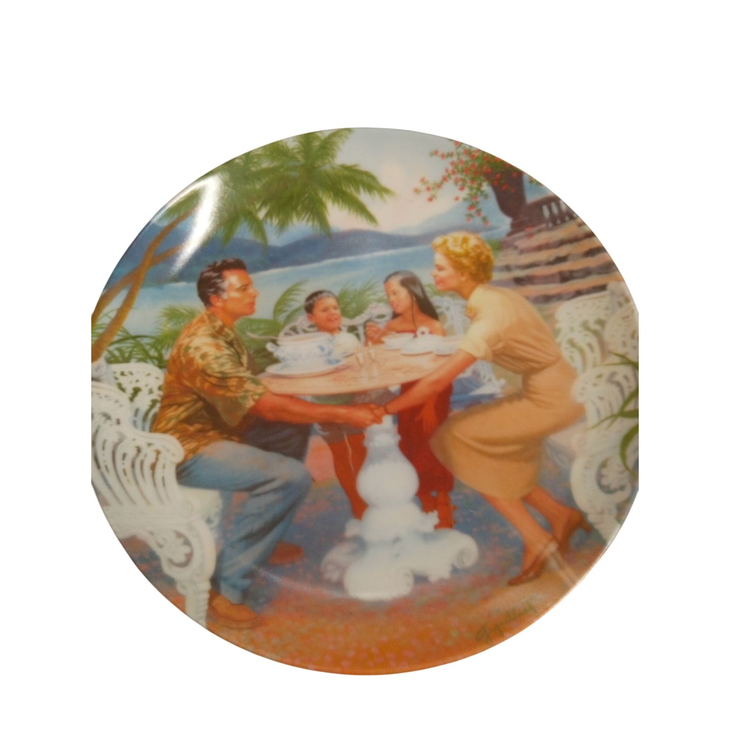 South Pacific "Dites-Moi" Collectors Plate By Knowles Limited Edition 1987 Porcelain With Certificate Of Authenticity
