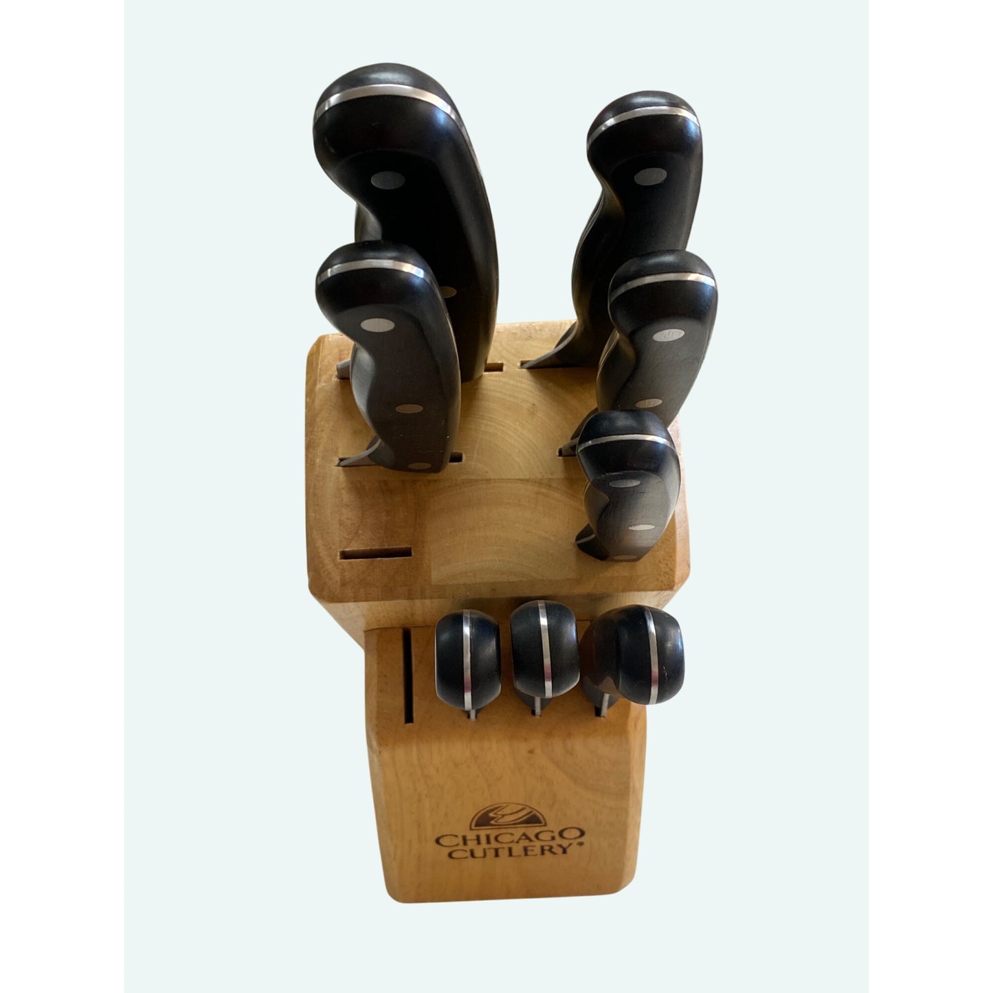 Chicago Cutlery 8-Piece Knife Set With Wood Block