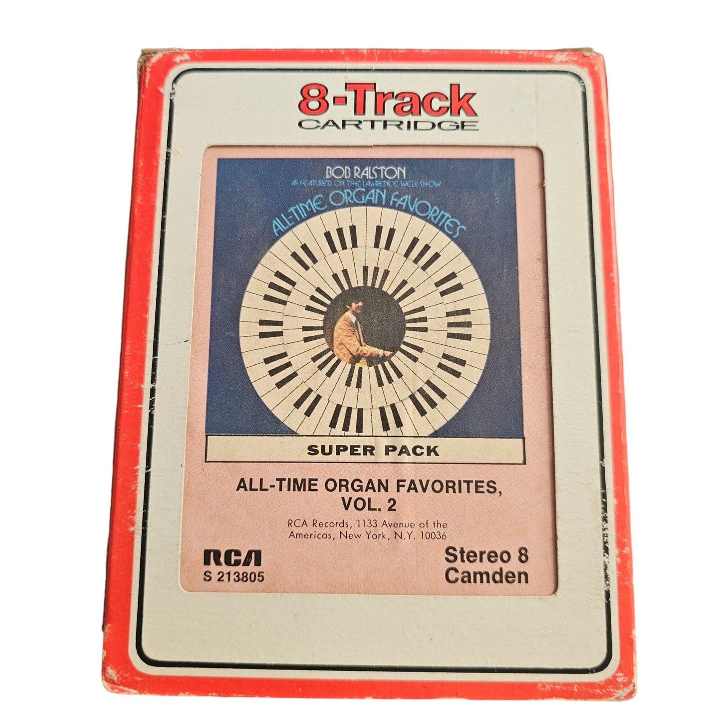 Bob Ralston All-Time Organ Favorites Vol. 2 8-Track Cartridge RCA Stereo 8 Camden