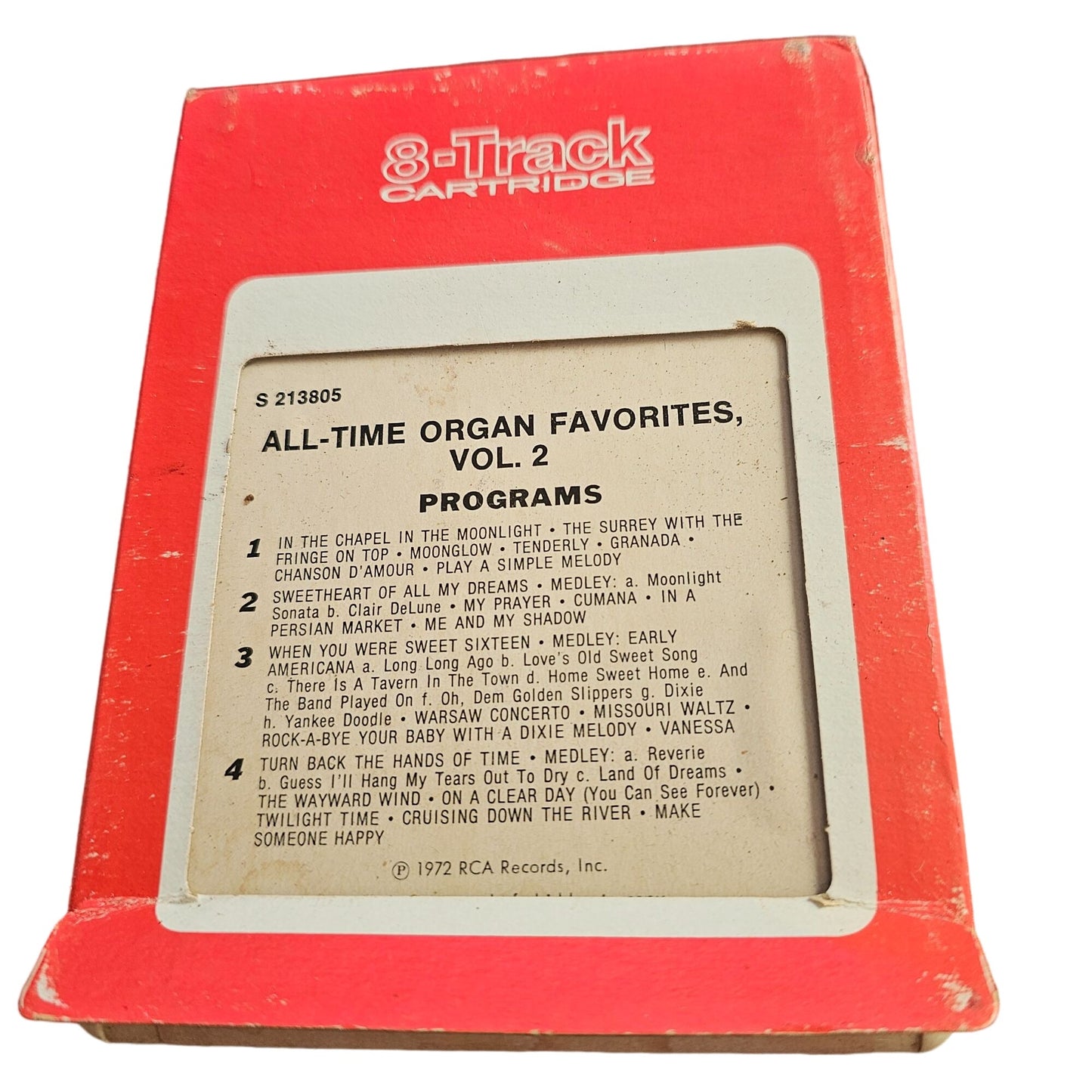 Bob Ralston All-Time Organ Favorites Vol. 2 8-Track Cartridge RCA Stereo 8 Camden