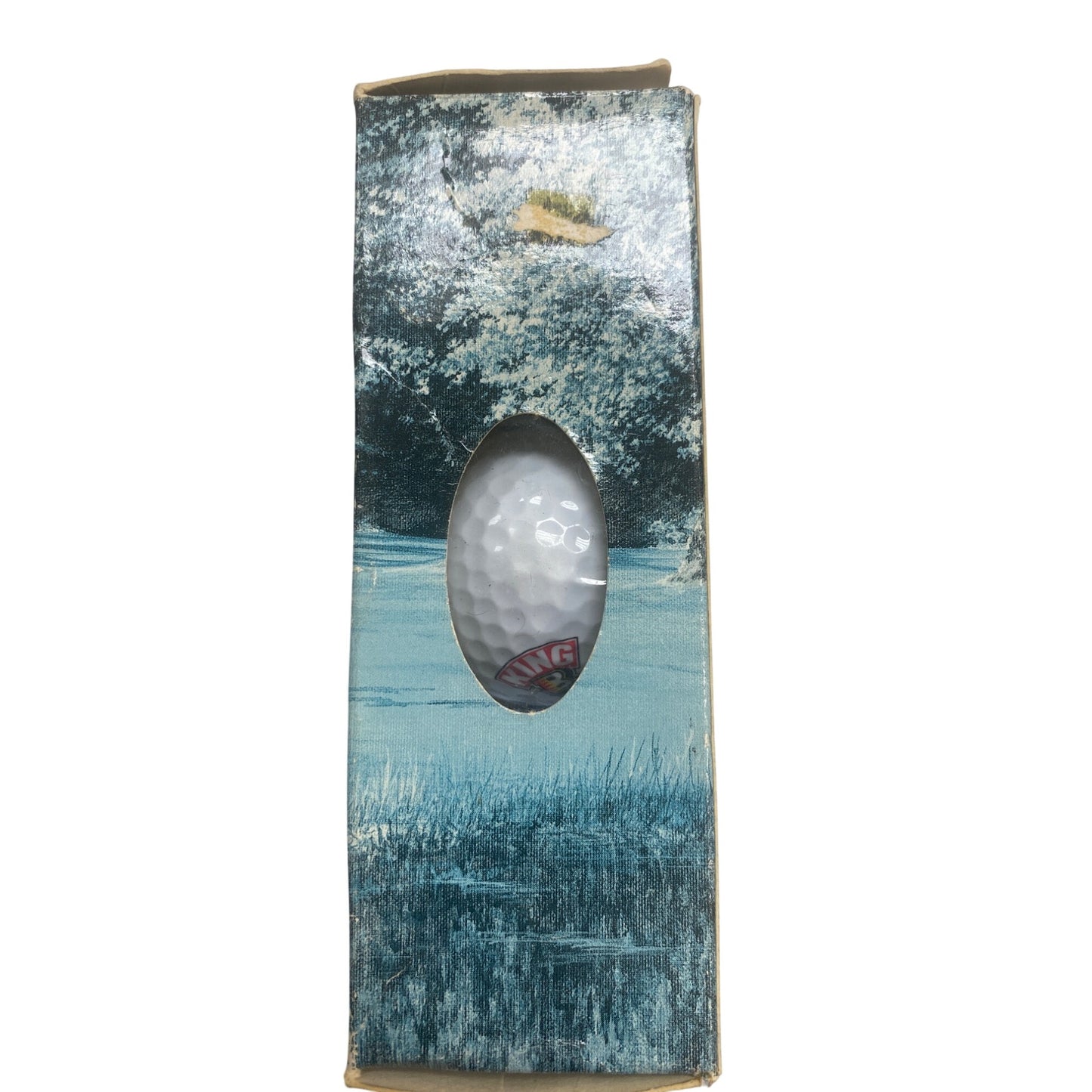 Spalding Three Custom Golf Balls In Vintage Box