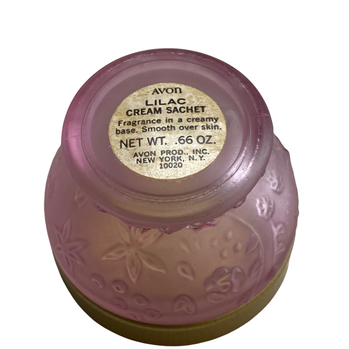 Avon Sachet Empty Pink Glass