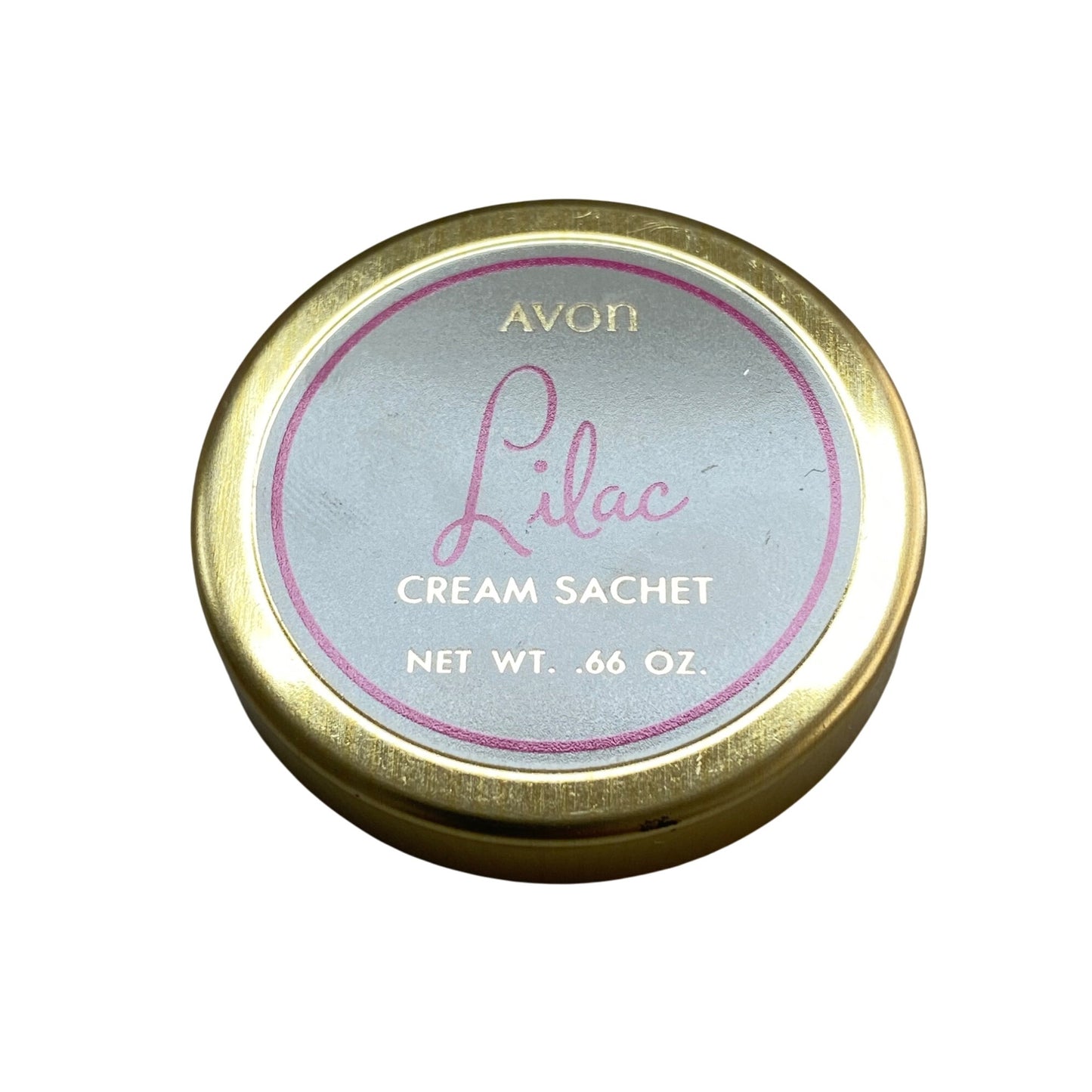 Avon Sachet Empty Pink Glass