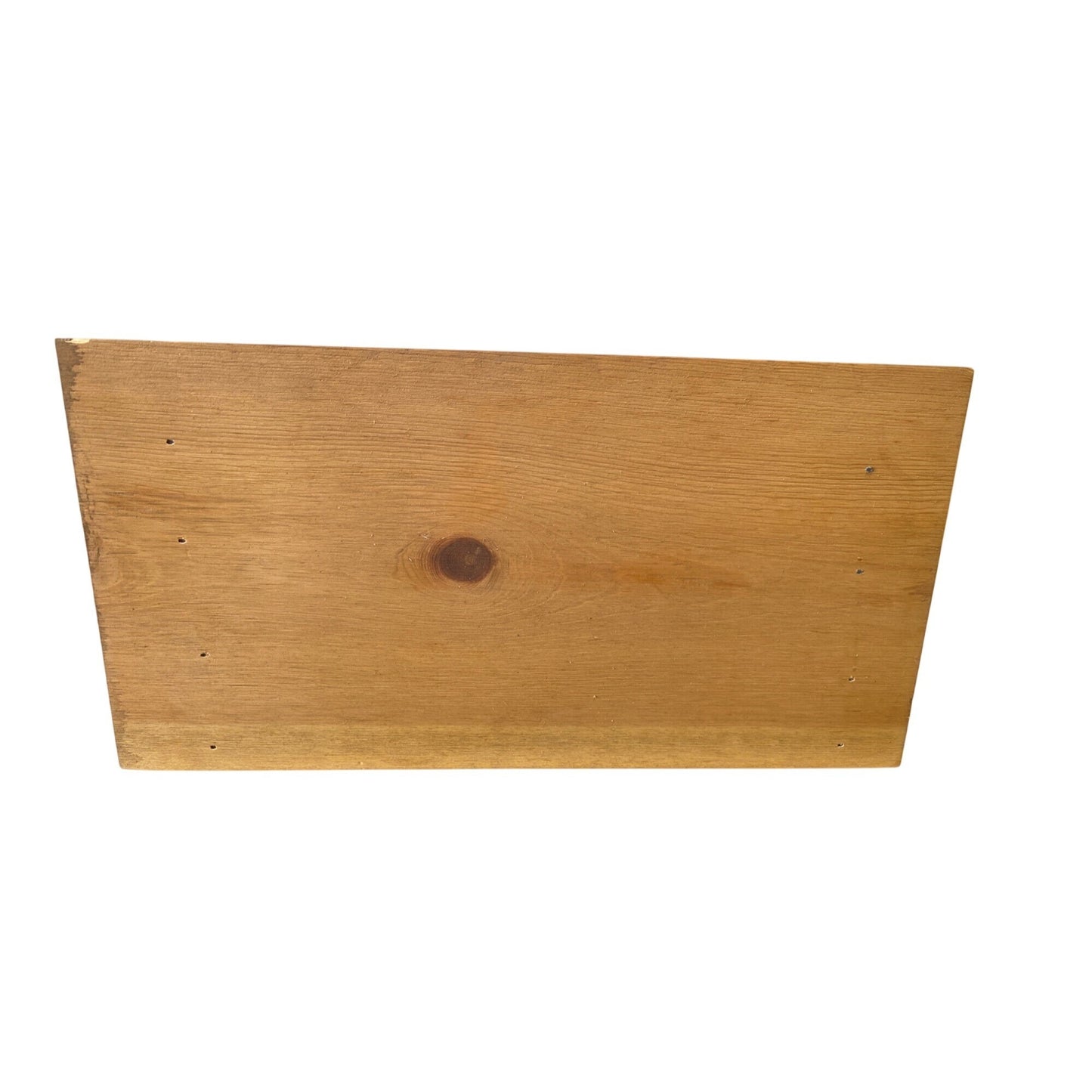 Vintage Wooden Wall-Mounted Display Shelf With Glass Shelves