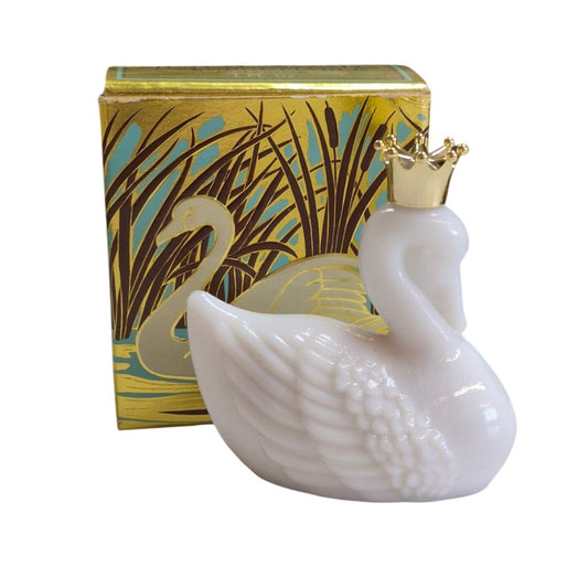 Avon Royal Swan Unforgettable Cologne 1 Fl Oz White Glass Bottle NOS