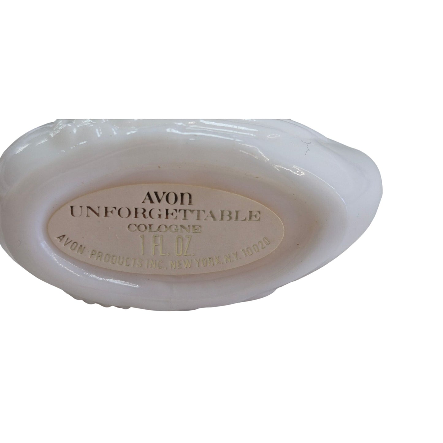 Avon Royal Swan Unforgettable Cologne 1 Fl Oz White Glass Bottle NOS