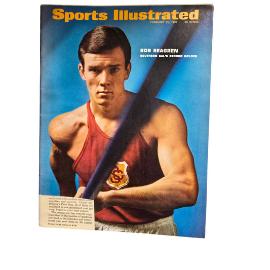 Vintage Sports Illustrated Magazine February 20 1967 Collectible Mid Century Periodical