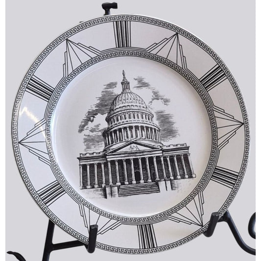 Royal Norfolk Ceramic White House Plate