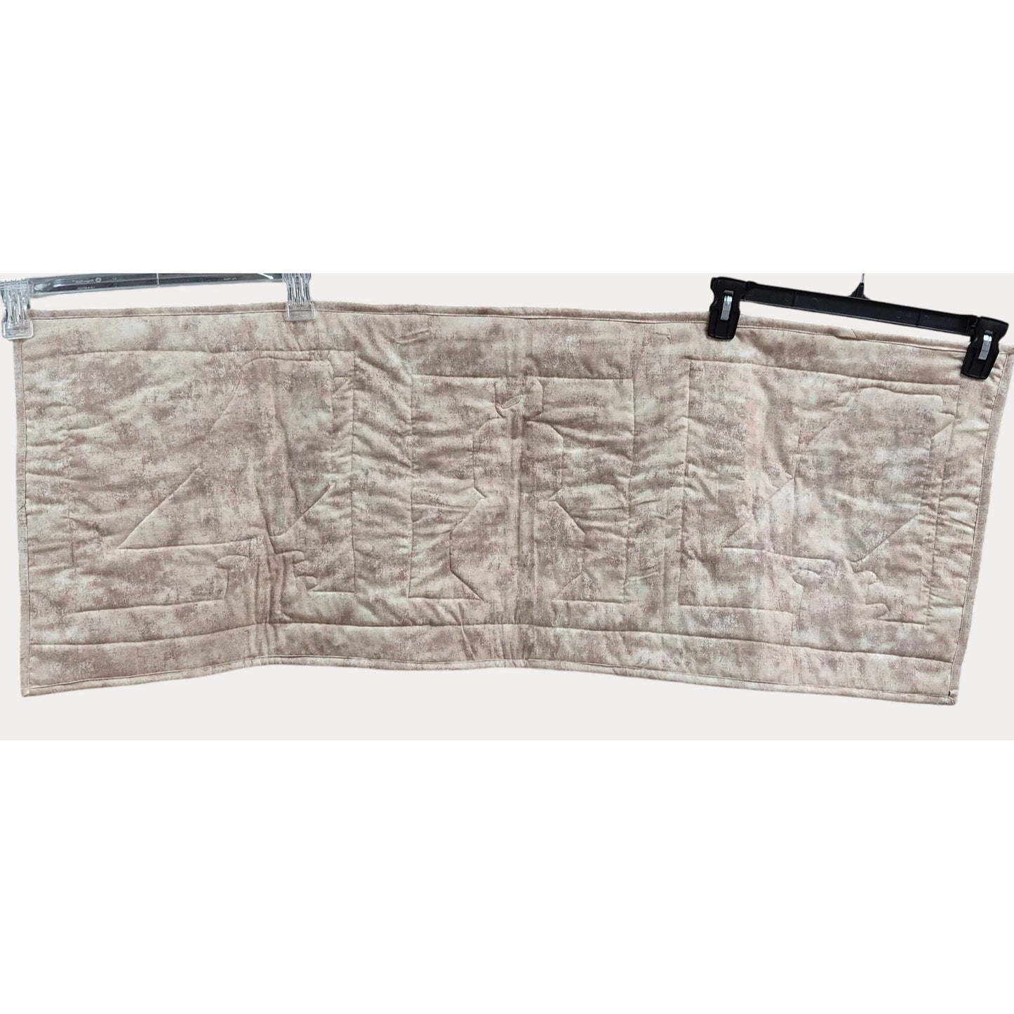 NEW Handmade Quilted Winter Table Runner With Snowman & Black Birds In Santa Hats