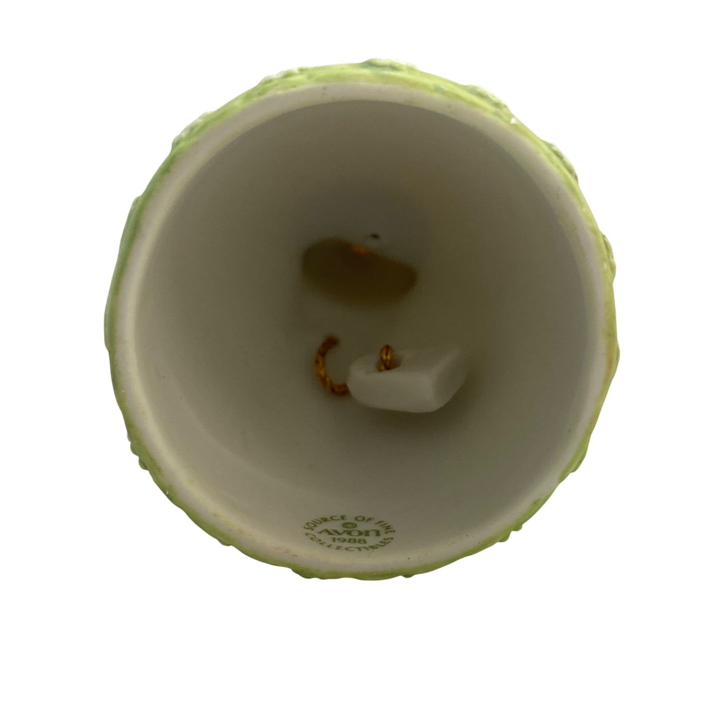 Vintage Avon 1988 Figurine Of A Woman Holding Baby In Pastel Dress & Bow Detail “A Mother’s Love “ Bell