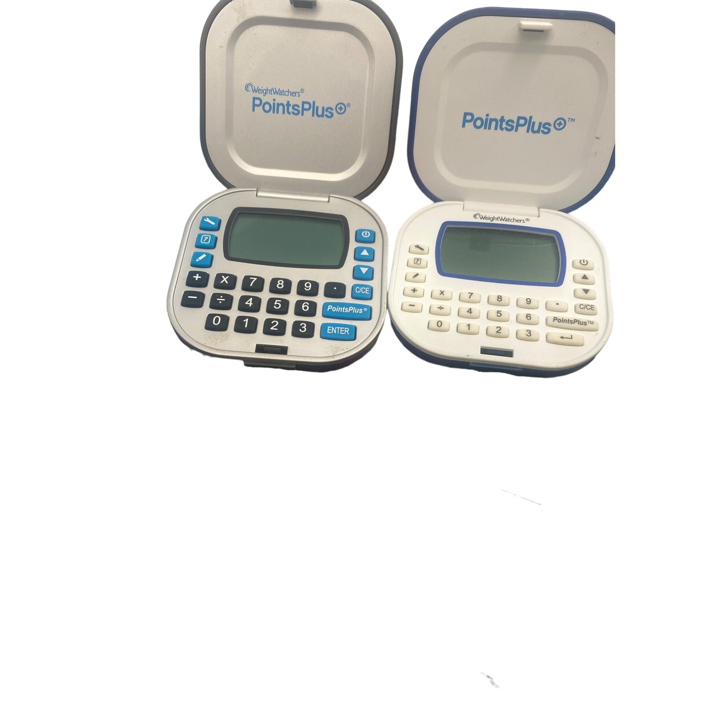 Weight Watchers PointsPlus Calculator Set W/ Guides & Case Blue