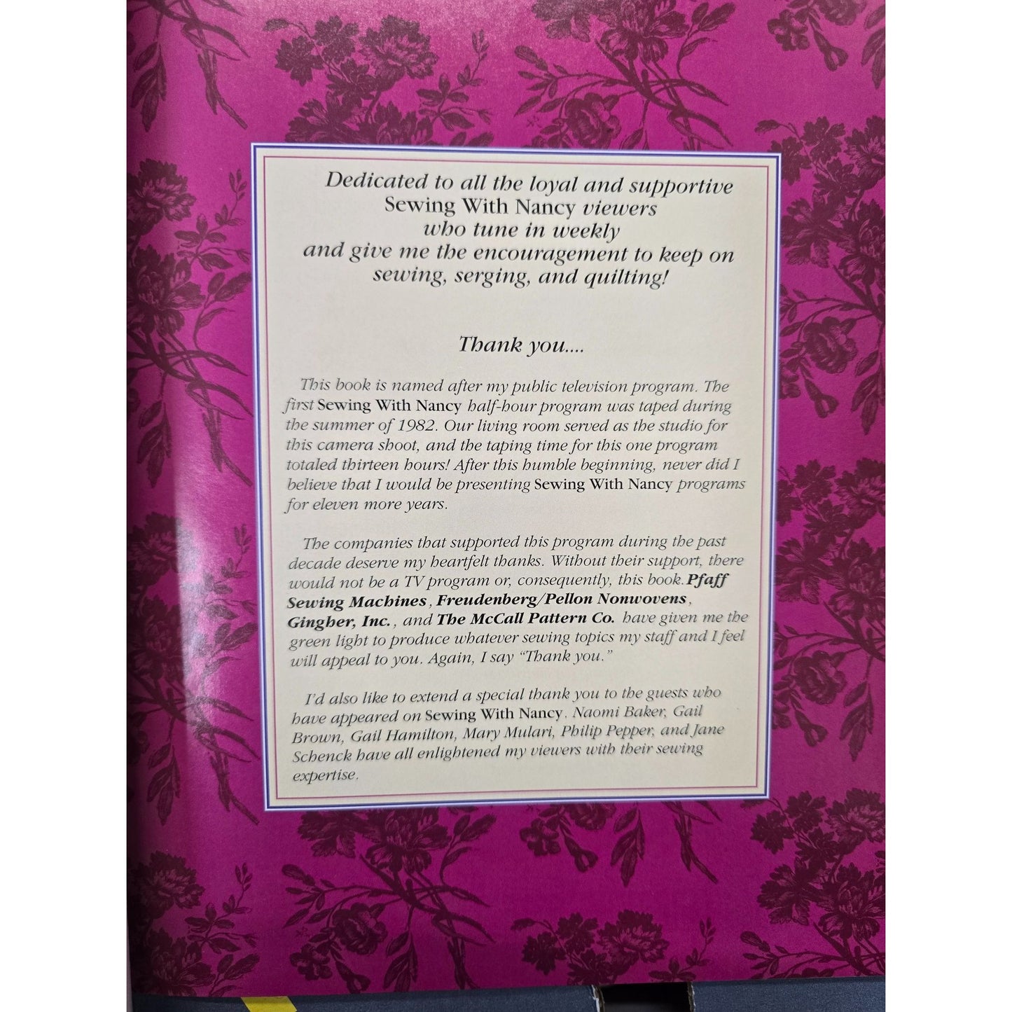 The Best Of Sewing Nancy Hardcover Book By Nancy Zieman