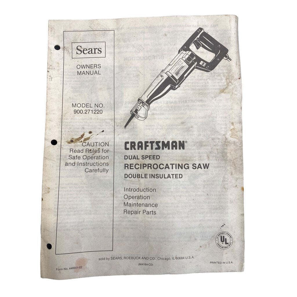 Vintage Craftsman Industrial Reciprocating Saw