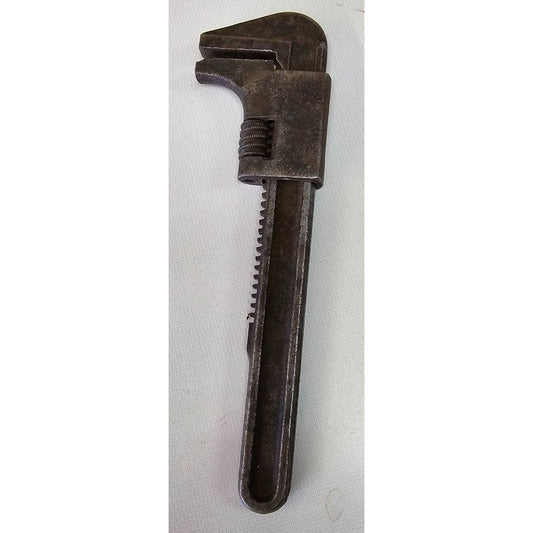 Vintage Heavy Duty Adjustable Pipe Wrench 9" Iron Construction Tool