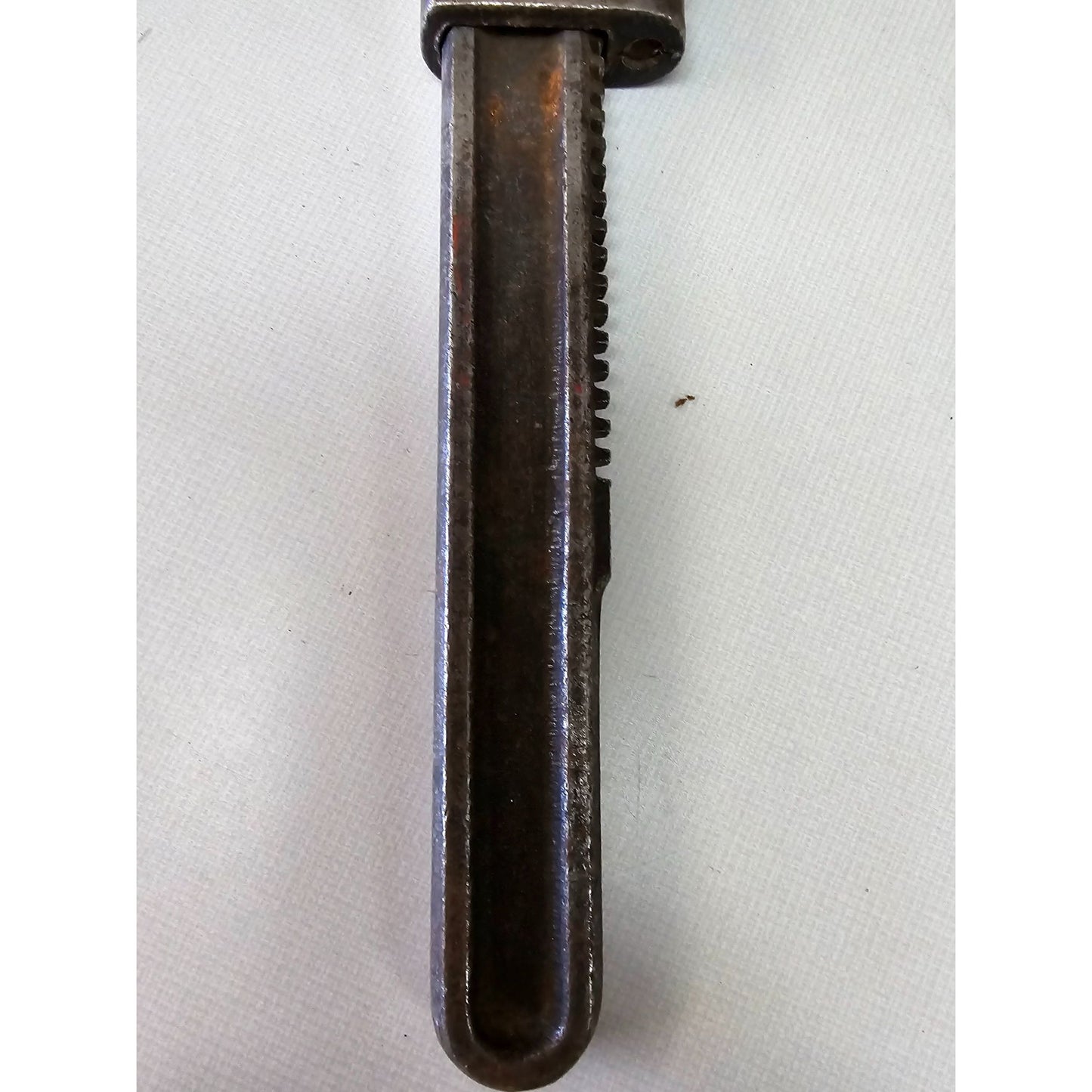 Vintage Heavy Duty Adjustable Pipe Wrench 9" Iron Construction Tool