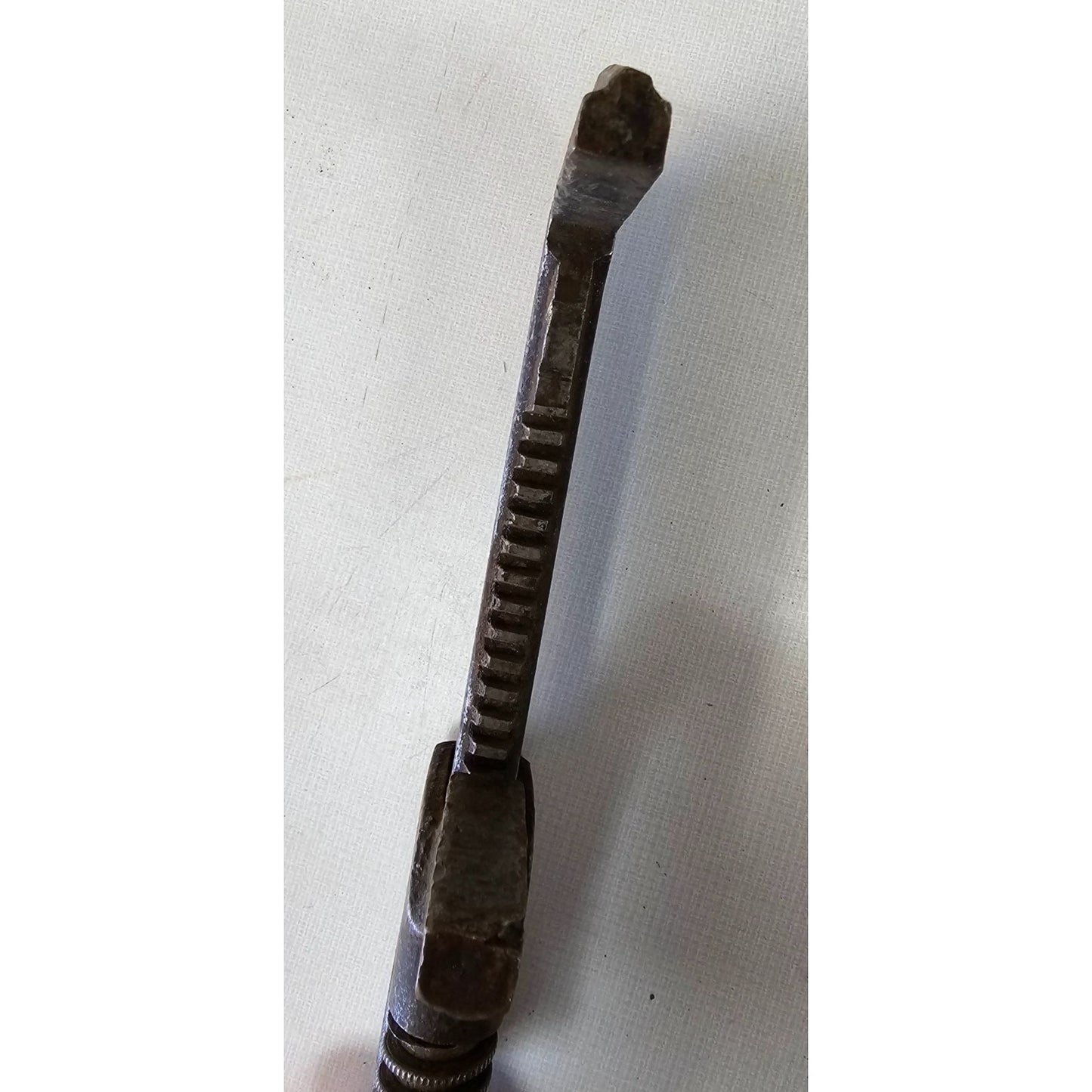 Vintage Heavy Duty Adjustable Pipe Wrench 9" Iron Construction Tool