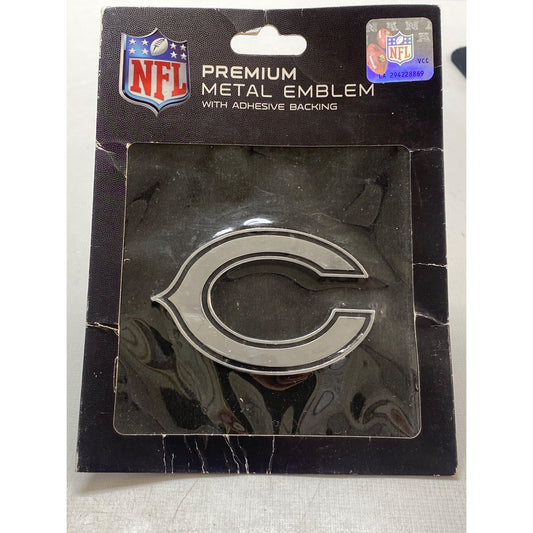 NFL Chicago Bears Premium Metal Emblem With Adhesive Backing