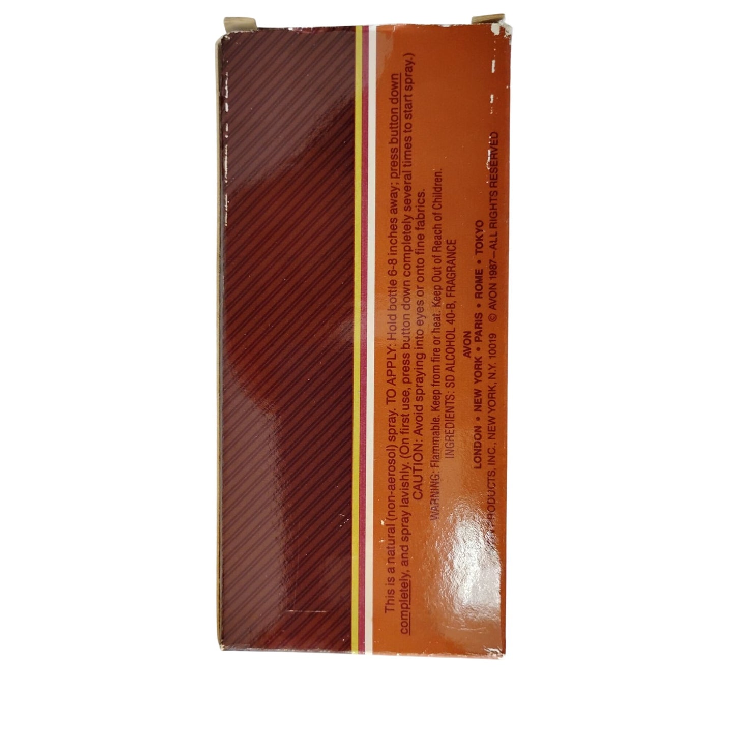 Musk For Men Cologne Avon1.1 Fl Oz Vintage Glass Bottle & Box