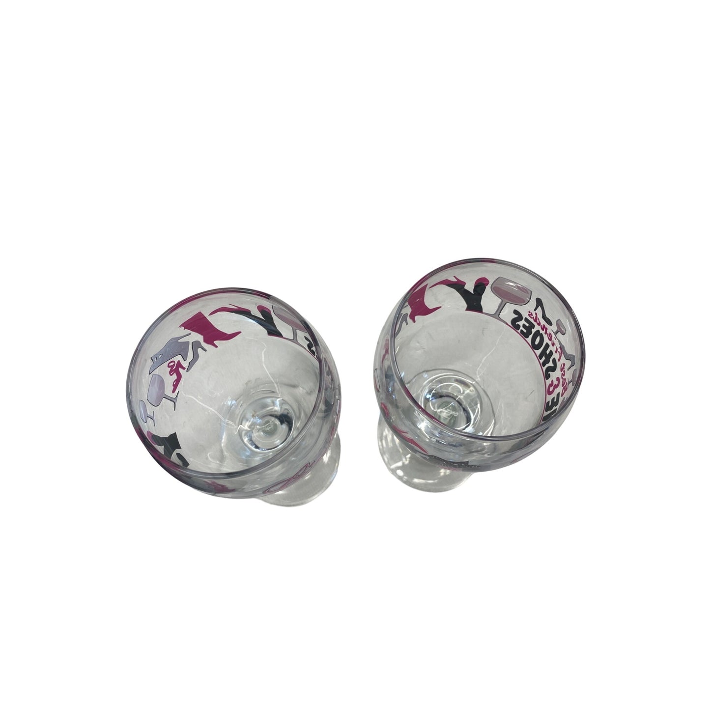Girls Best Friends Wine & Shoes Stemmed Wine Glass Set