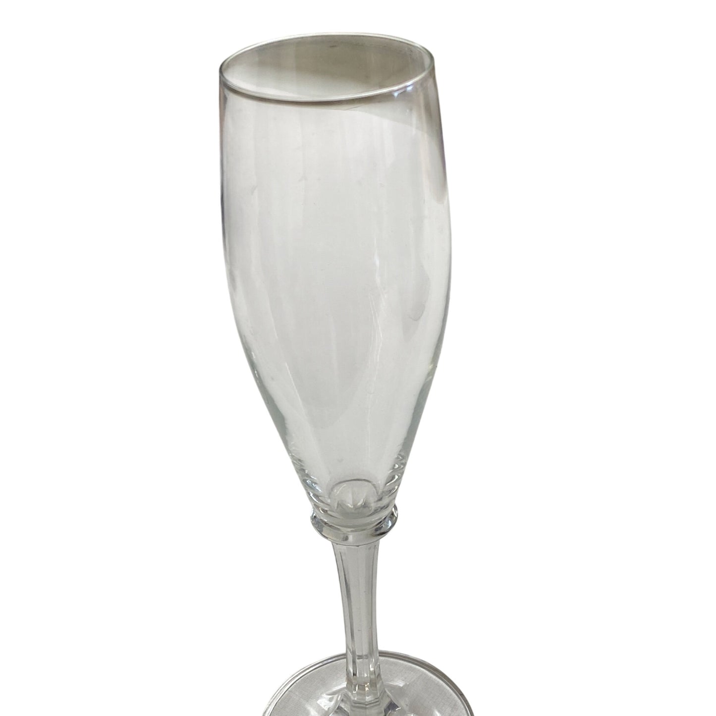 Clear Glass Champagne Flutes Set Of 2