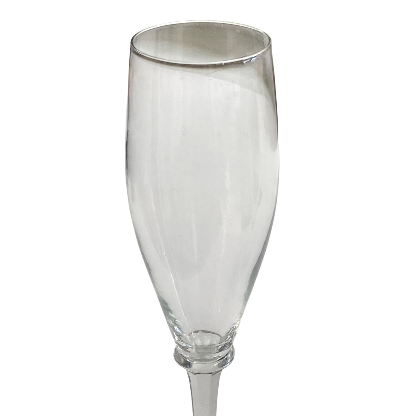 Clear Glass Champagne Flutes Set Of 2