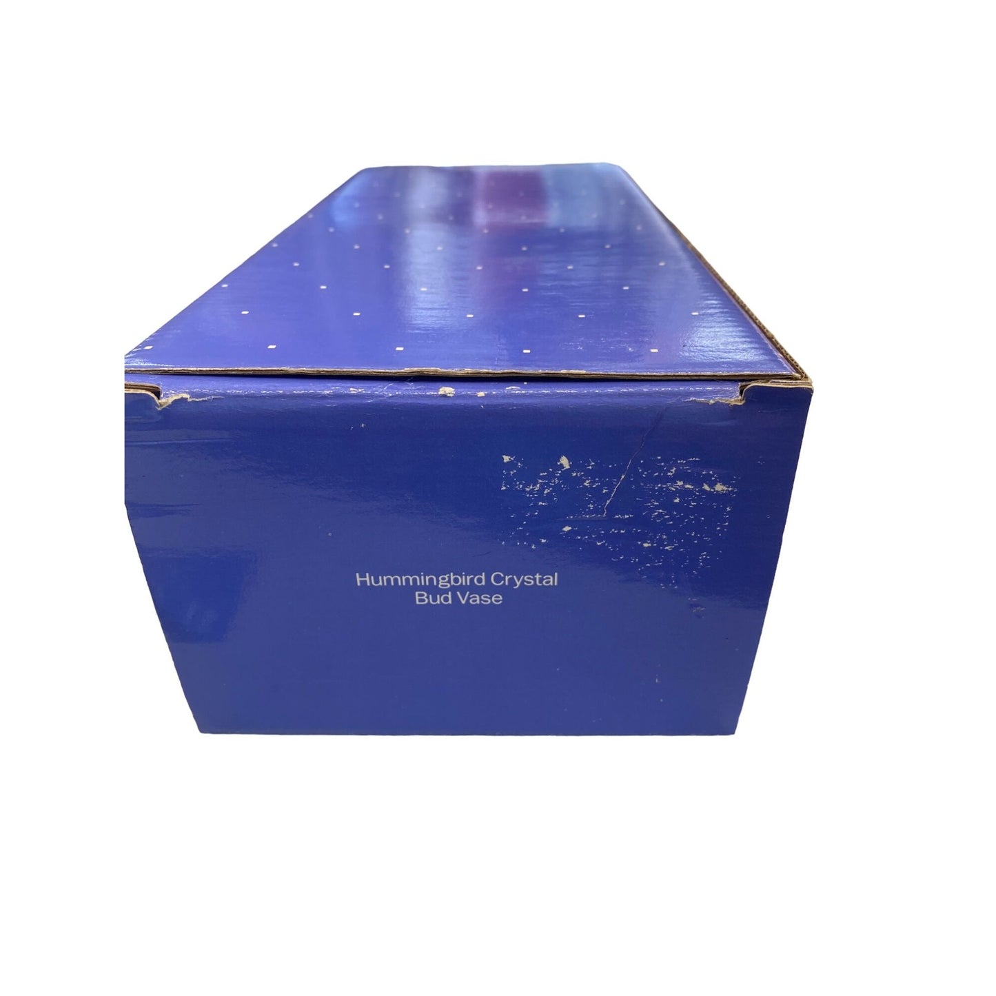 Avon Hummingbird Crystal Bud Vase