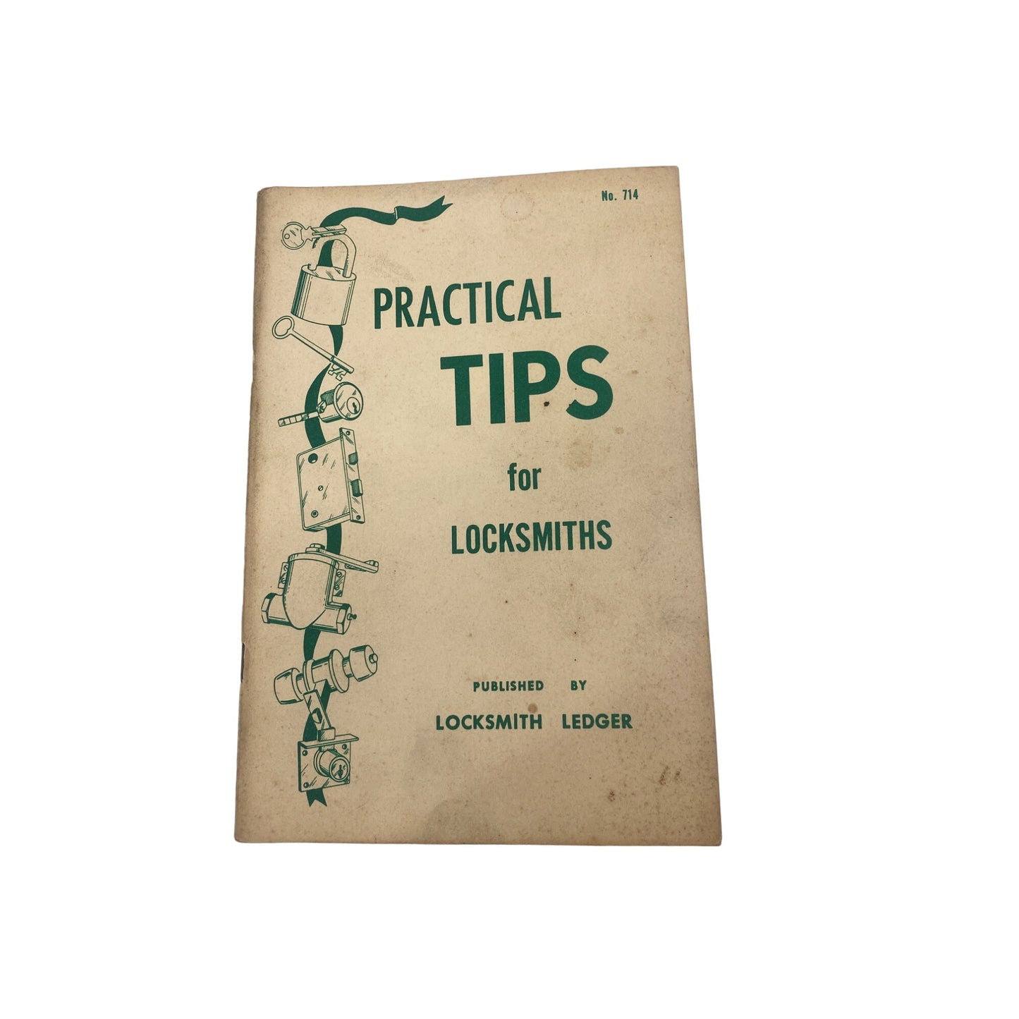 Lot Of 5 Vintage Locksmithing Booklets By The Locksmith Ledger 1970