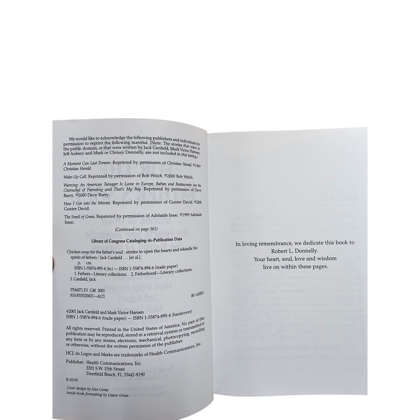 Chicken Soup For The Fathers Soul Paperback Book Stories To Open Hearts & Rekindle Spirits