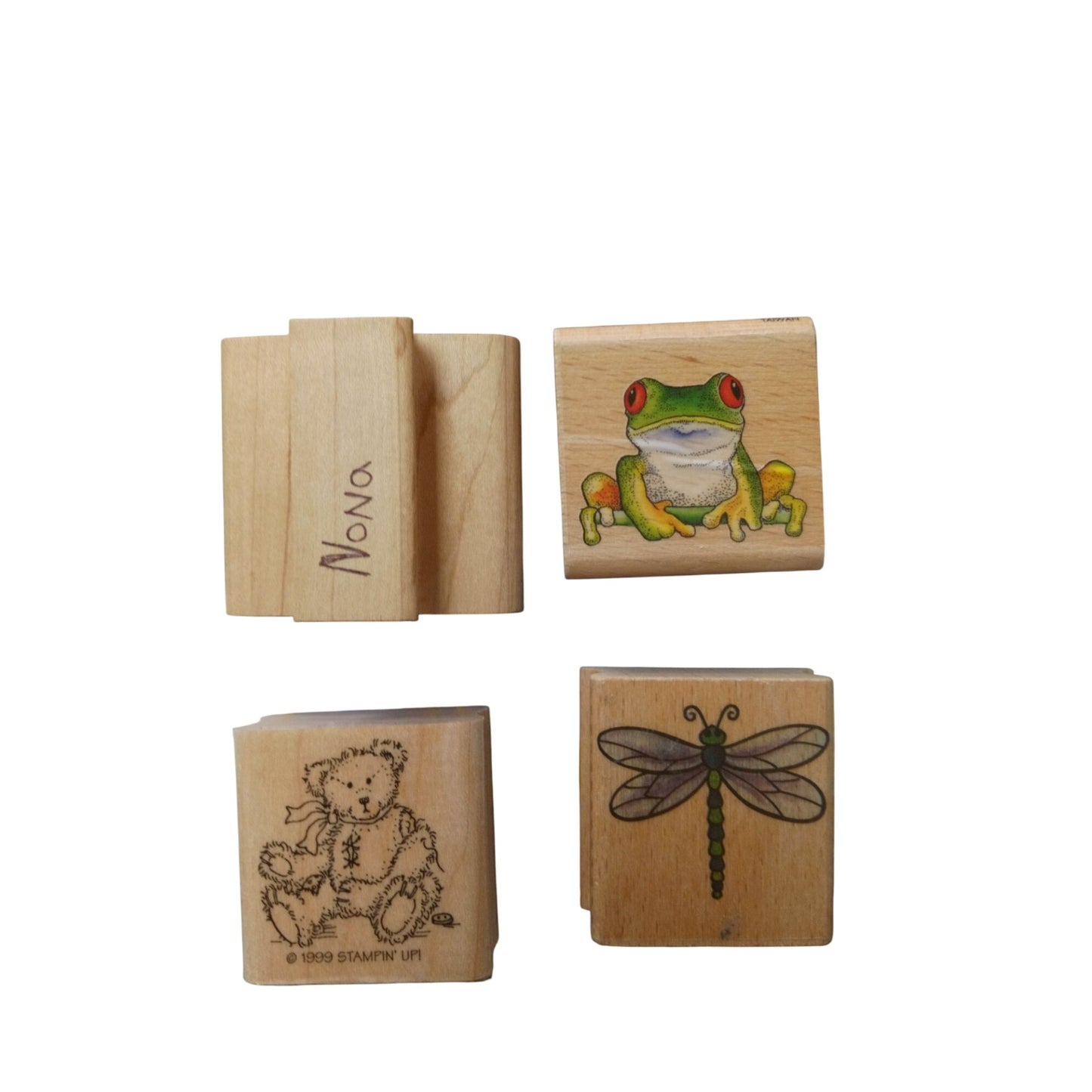 Stamps Set Of 4 Frog Dragonfly