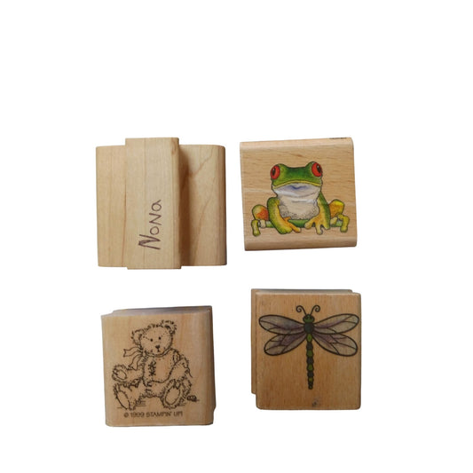 Stamps Set Of 4 Frog Dragonfly
