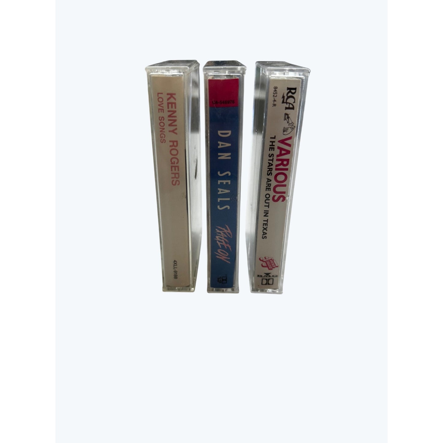 Kenny Rogers Dan Seals & Various Artists Cassette Tapes - Love Songs Rage On The Stars Are Out In Texas