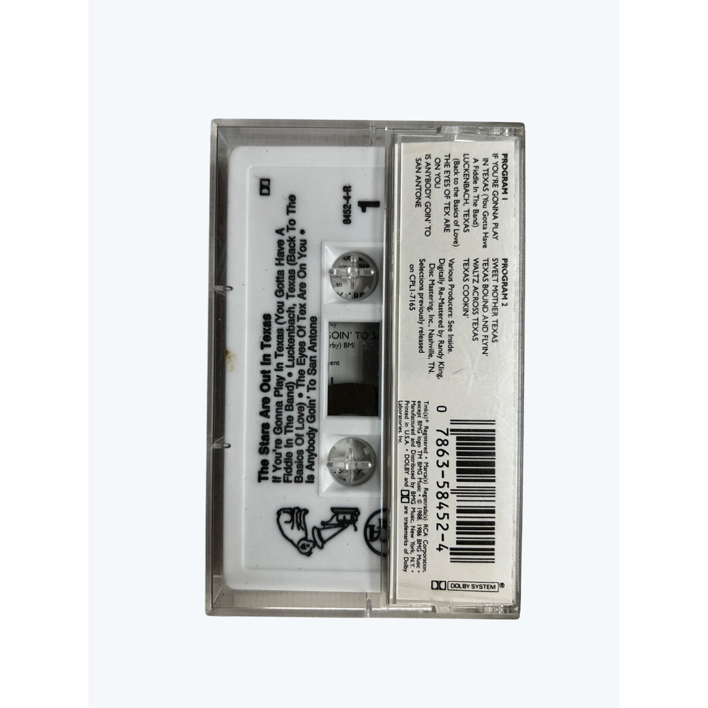 Kenny Rogers Dan Seals & Various Artists Cassette Tapes - Love Songs Rage On The Stars Are Out In Texas