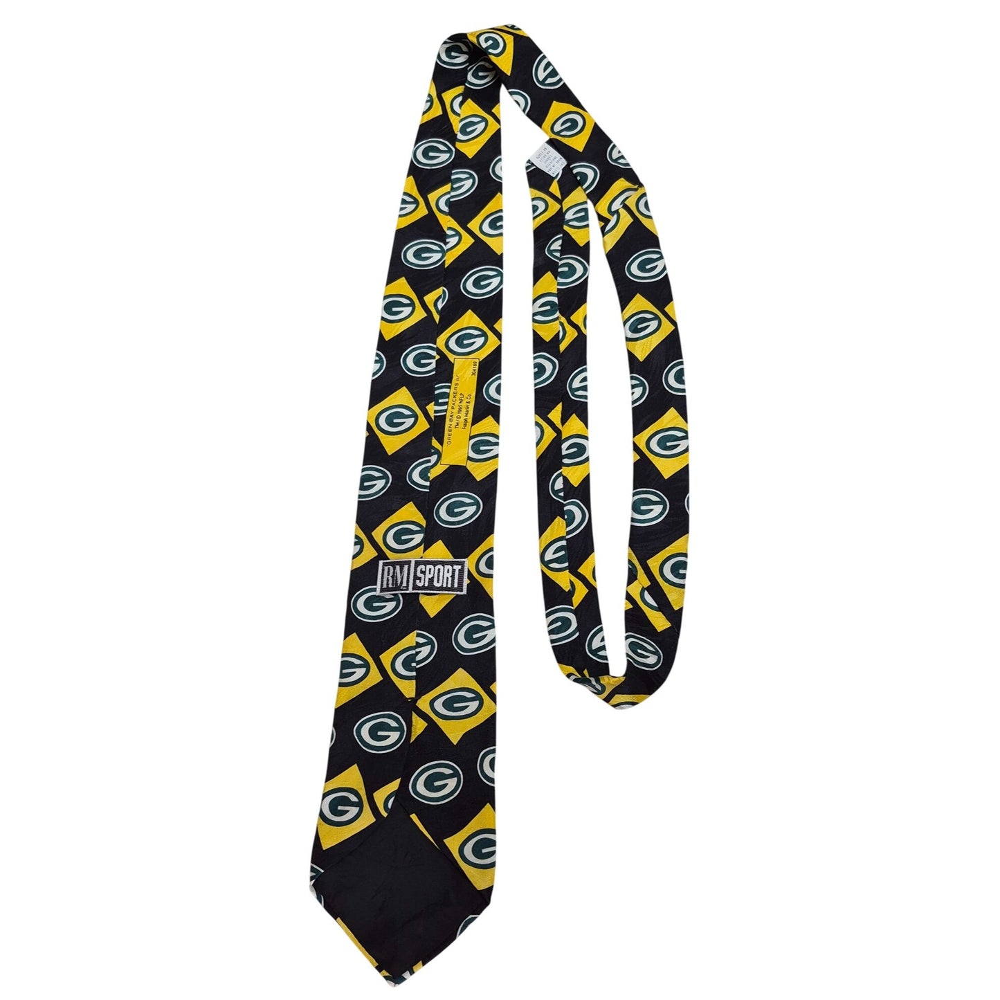 Green Bay Packers III, Ralph Marlin RM Sport 1995 Vintage NFL Silk Necktie