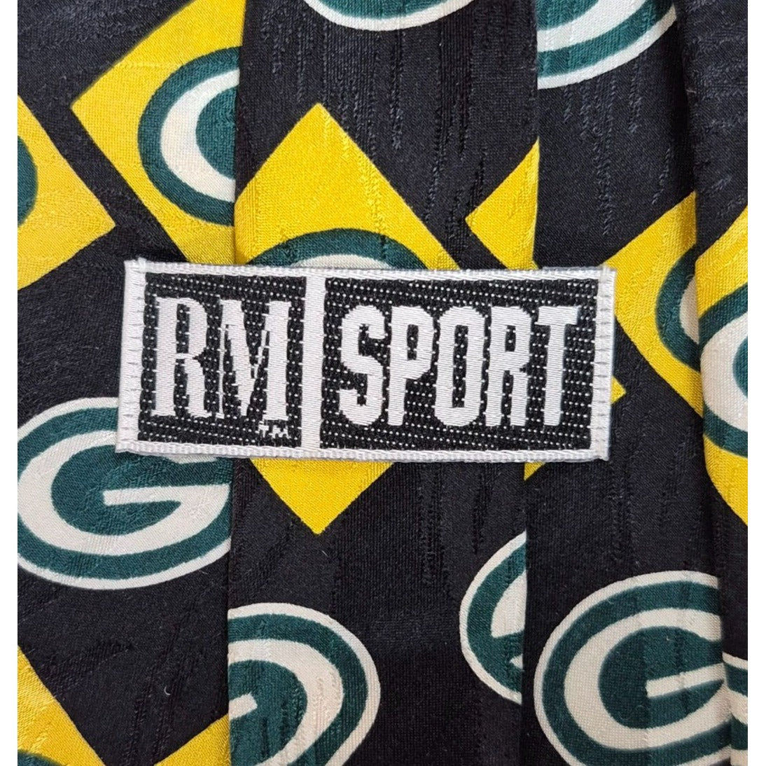 Green Bay Packers III, Ralph Marlin RM Sport 1995 Vintage NFL Silk Necktie
