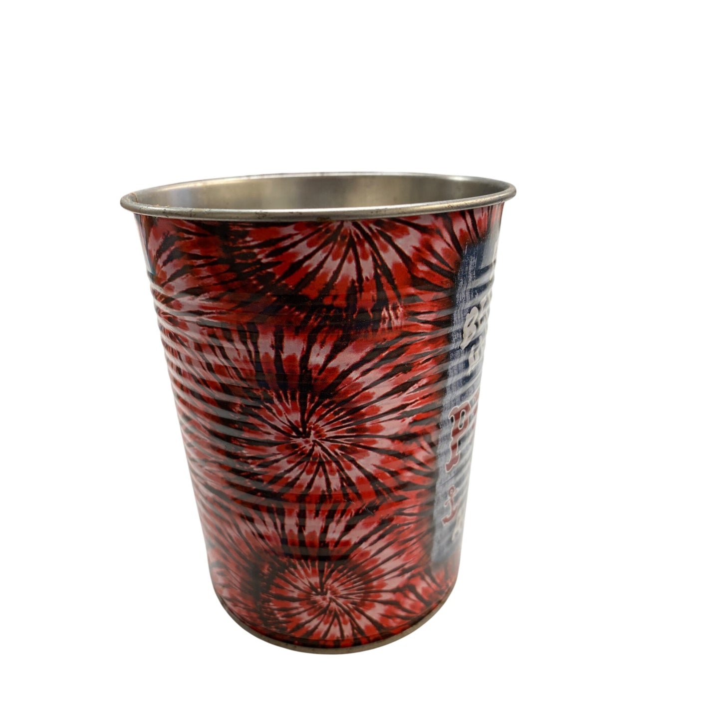 Joes Crab Shack Pirate-Themed Metal Can Cup With Humorous Quote