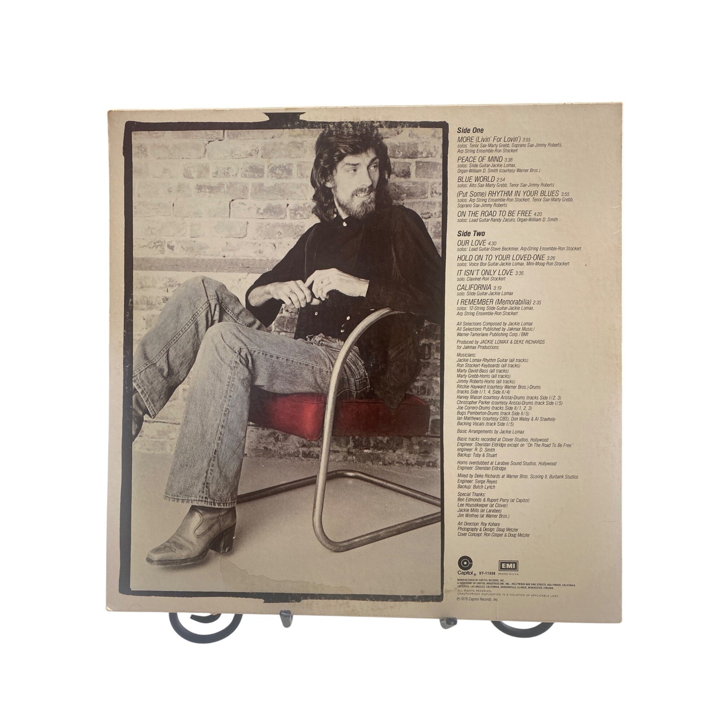 Jackie Lomax "Livin For Lovin" Vinyl LP Record Album Capitol