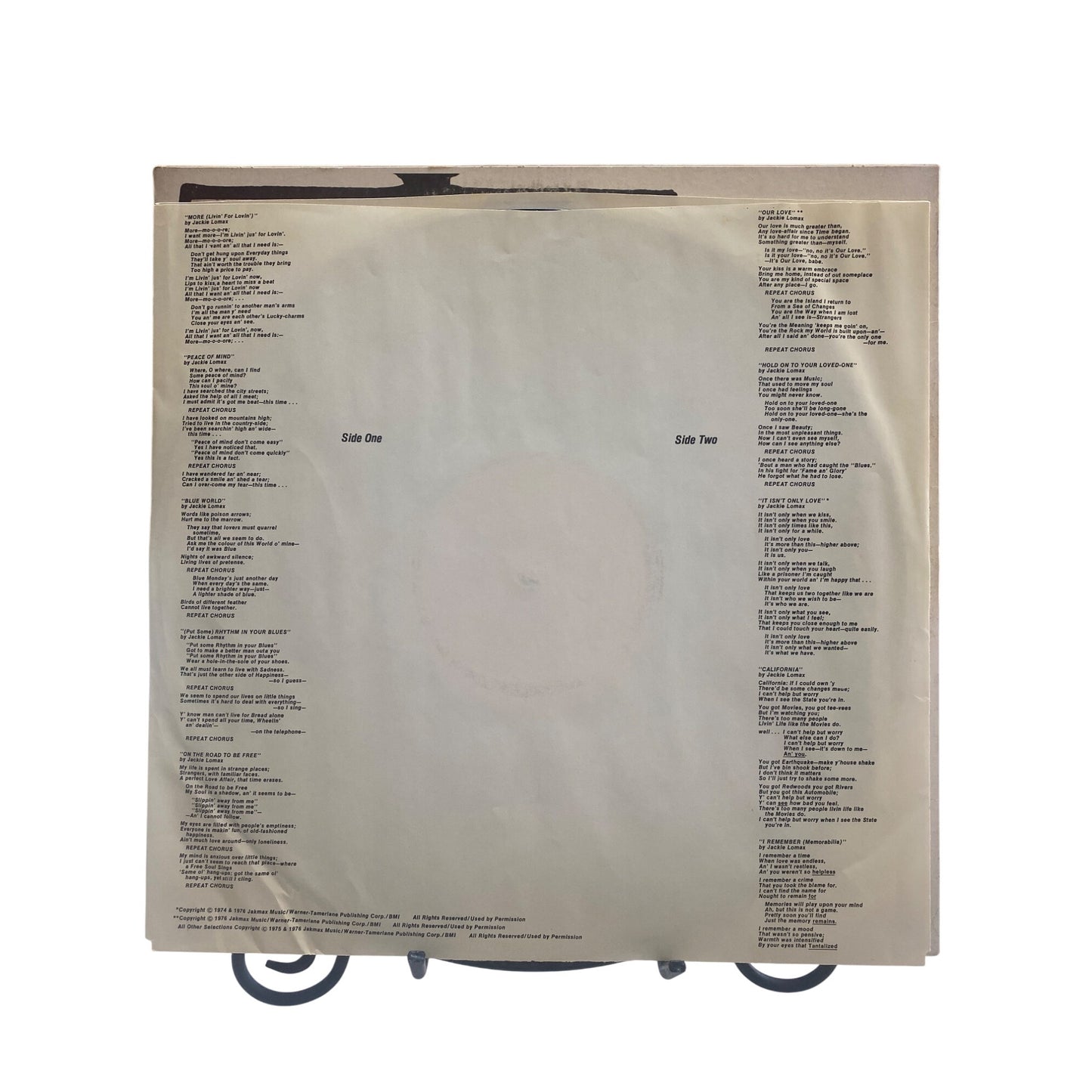 Jackie Lomax "Livin For Lovin" Vinyl LP Record Album Capitol