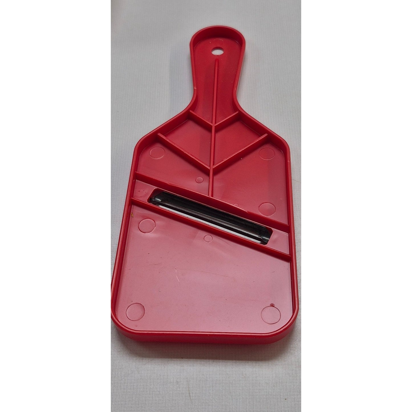 Swiss-Made Rex Red Kitchen Mandoline Vegetable Slicer With Stainless Steel Blade