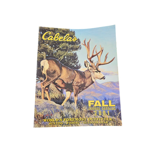 Cabelas 2001 Fall Annual Catalog Hunting Fishing Outdoor Gear Collectible