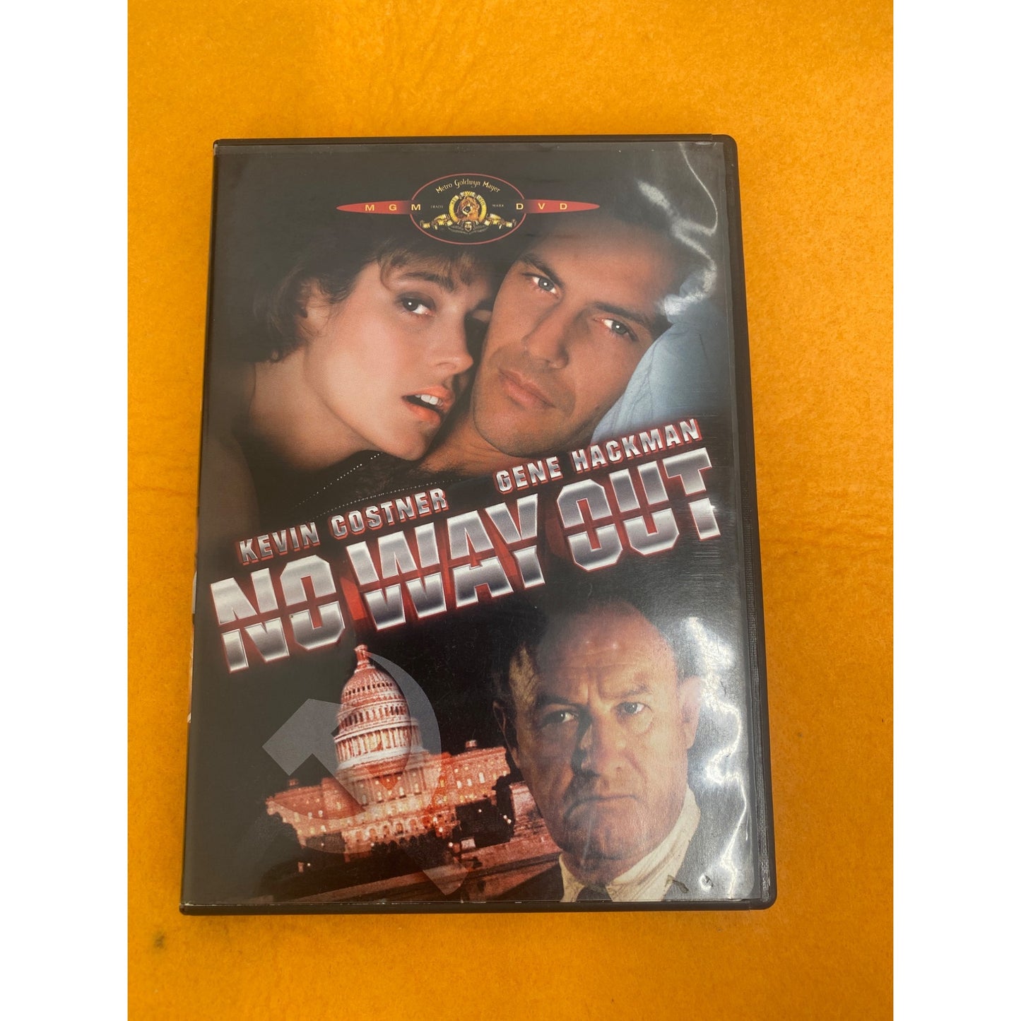 No Way Out DVD 1987 Kevin Costner Gene Hackman MGM Thriller With Original Case & Booklet