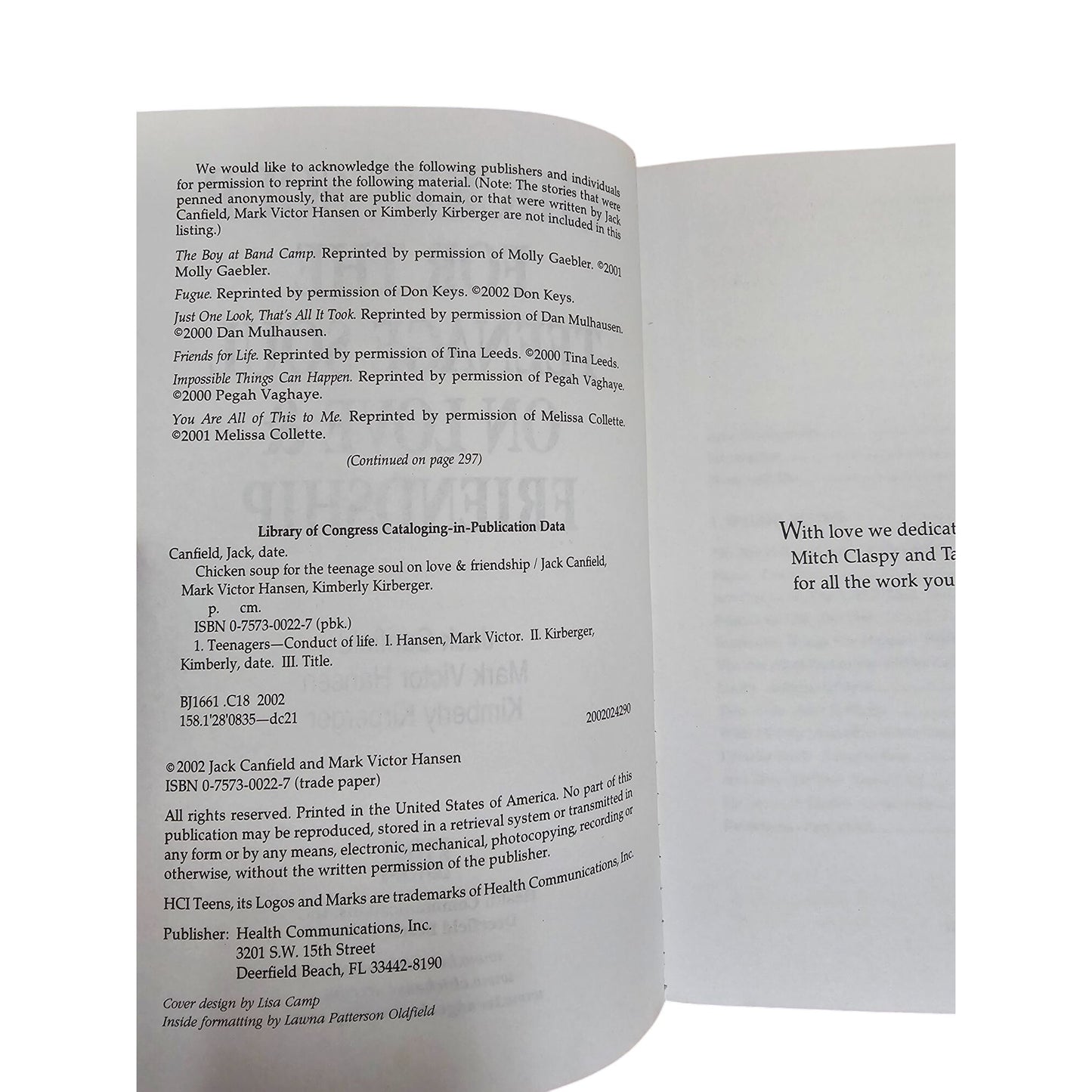 Chicken Soup For The Teenage Soul On Love & Friendship Paperback Book