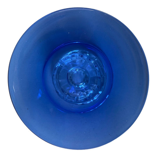 Glass & Cobalt Blue Decorative Blue Plate Stand