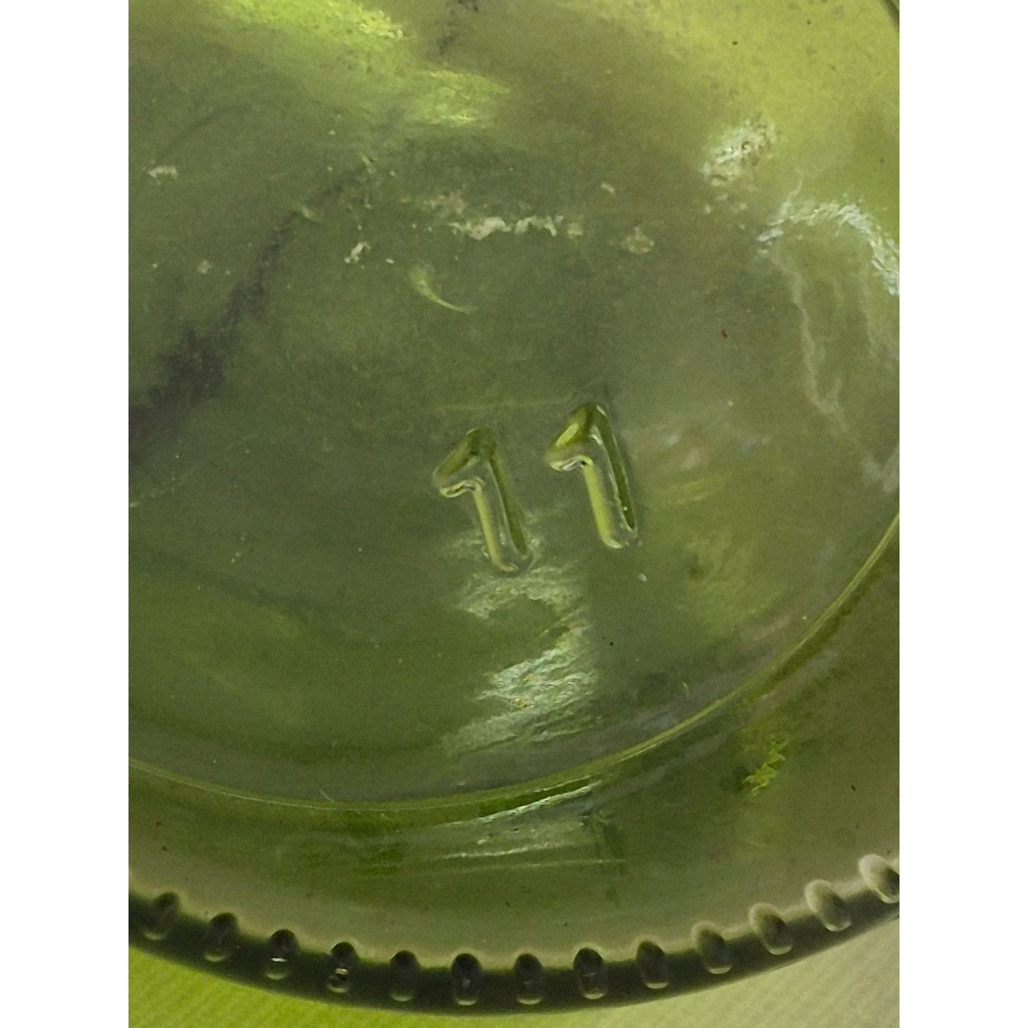 Vintage Green Glass Jar With Wire Handle