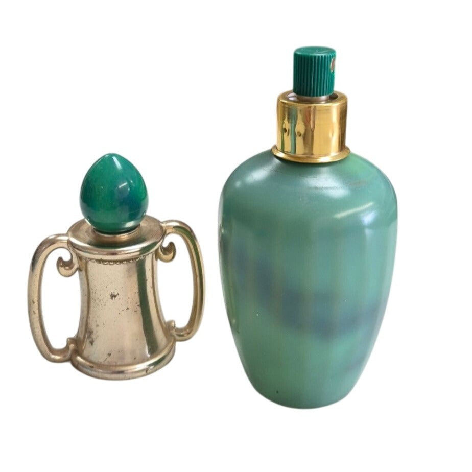 Vintage Avon Green Urn Bottle - Moonwind