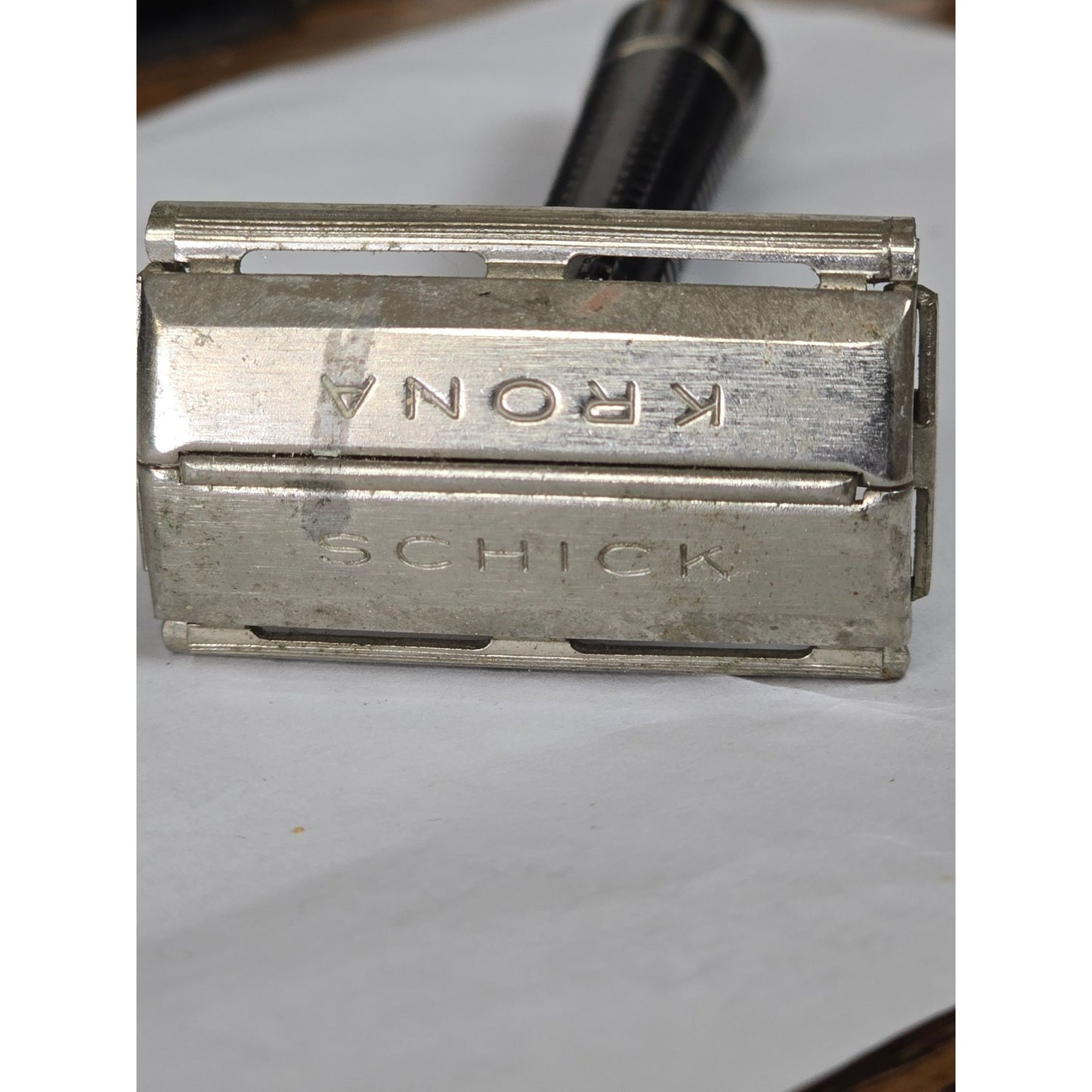 Vintage Schick Krona Double-Edge Safety Razor