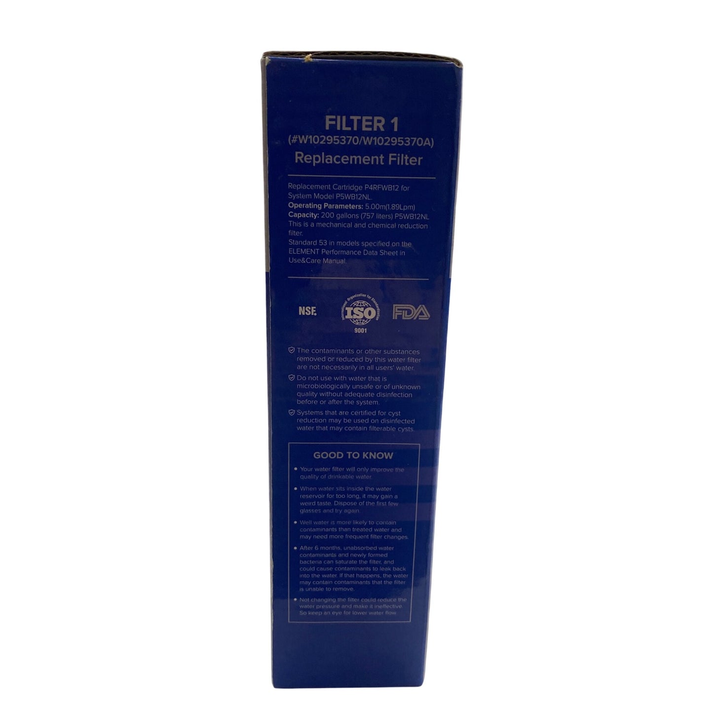 Filter 1 Replacement