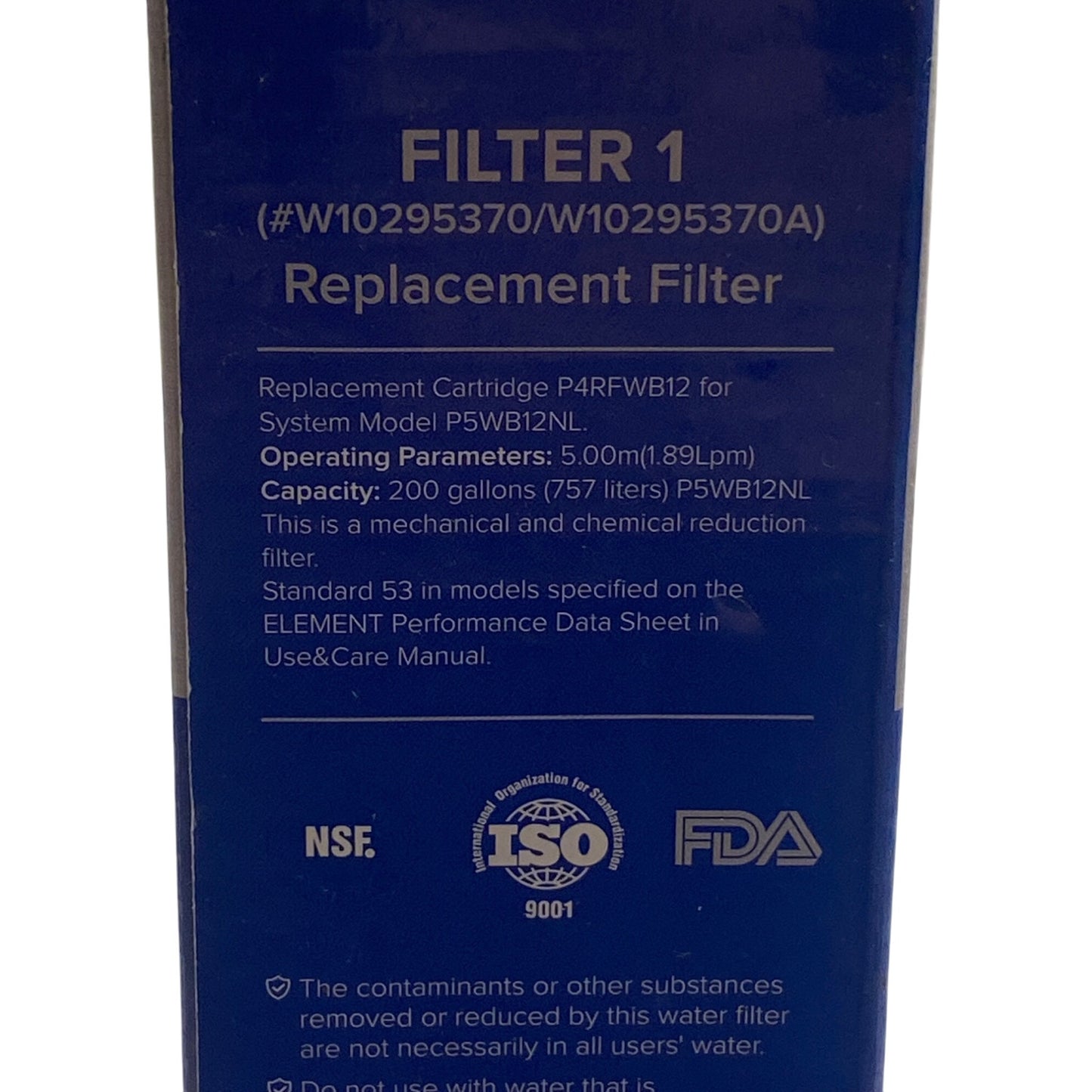 Filter 1 Replacement