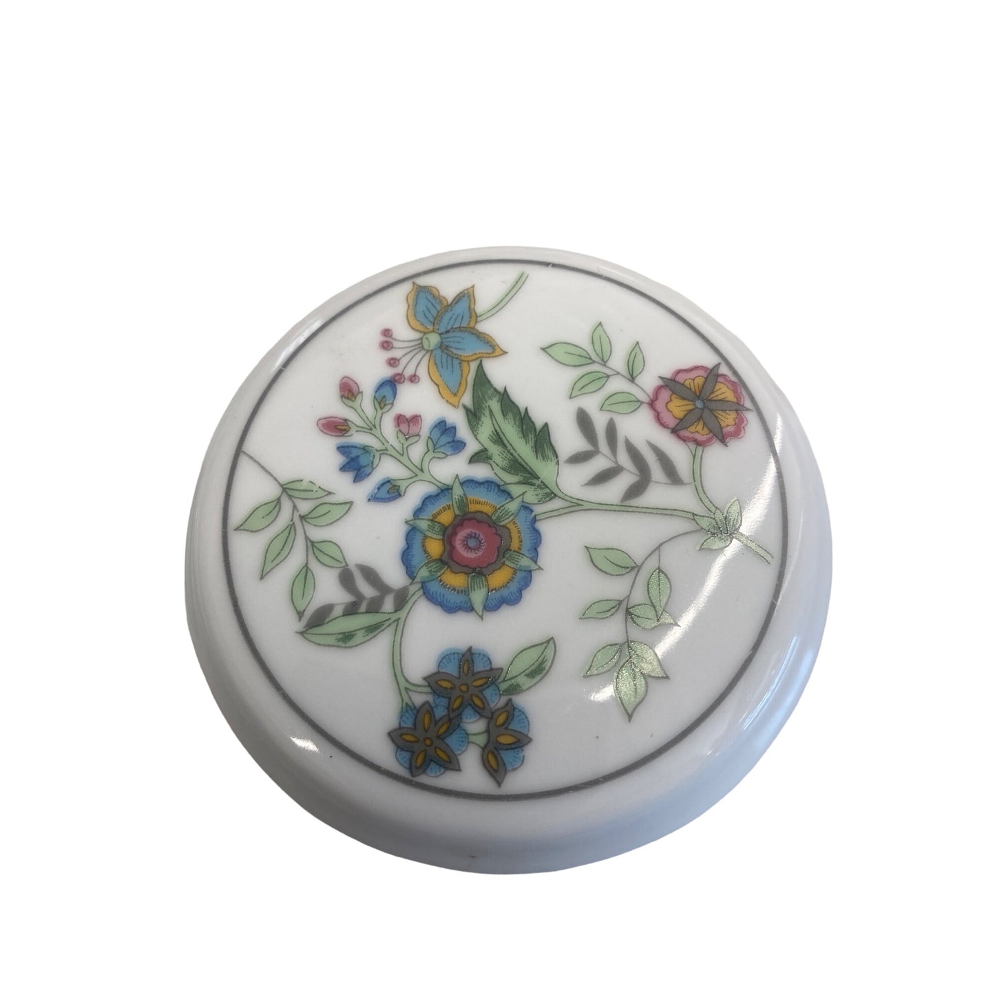 Set Of 4 Floral Ceramic Tea Cup Covers With Elegant Floral Print