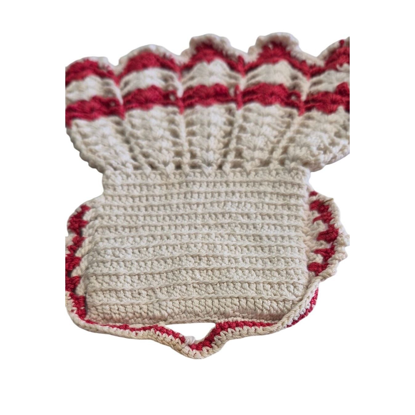 Vintage Crochet Doll Dress Potholder