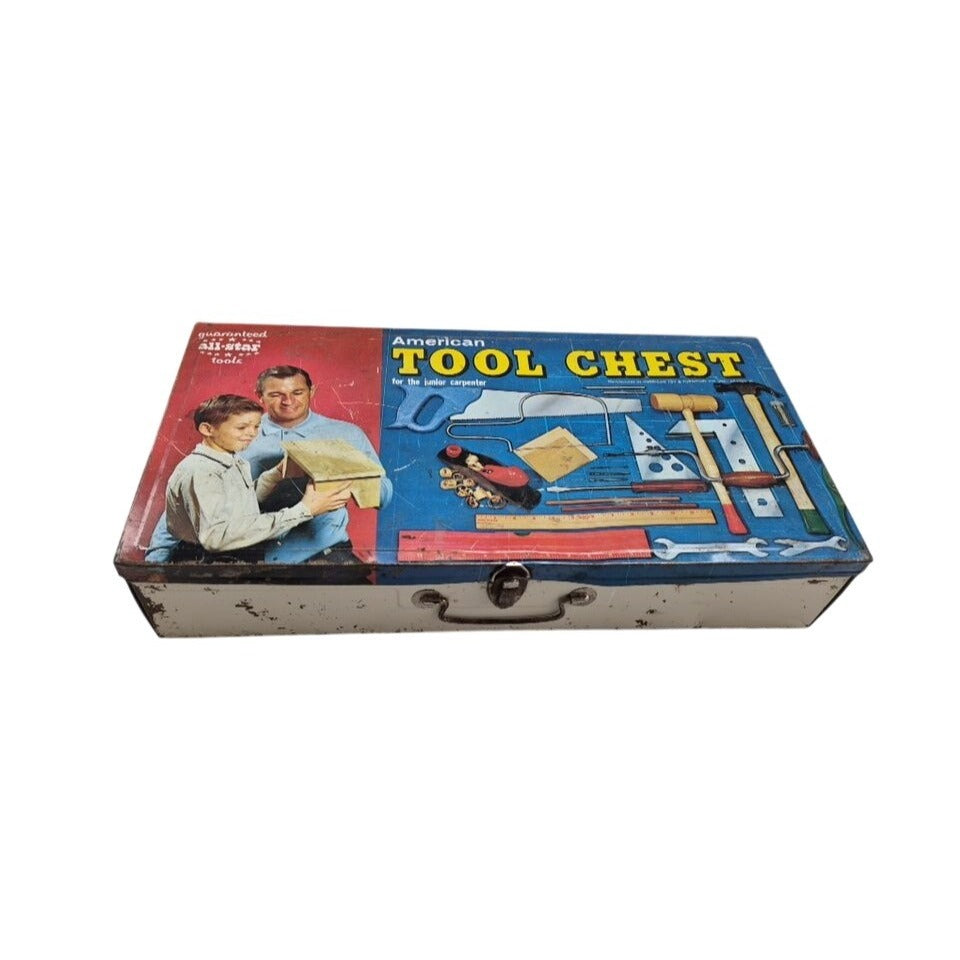 Vintage American Tool Chest Junior Carpenter Empty Collector
